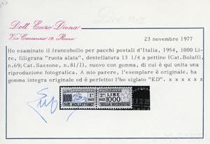 1954 - 1.000 lire Cavallino, ... 