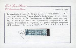 1954 - 1.000 lire Cavallino, ... 