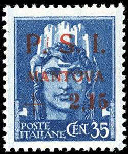 MANTOVA 1945 - 2,15 lire su 35 ... 