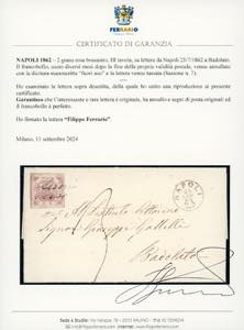 1862 - 2 grana rosa brunastro, III ... 