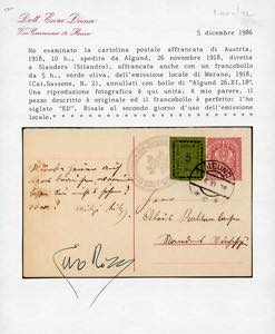 MERANO 1918 - 5 h. oliva (2), ... 