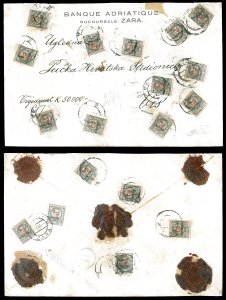 TRENTO E TRIESTE 1920 - 1 corona su 1 lira ... 