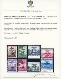 LUBIANA POSTA AEREA 1941 - ... 