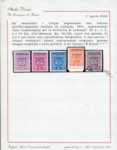 LUBIANA SEGNATASSE 1941 - ... 
