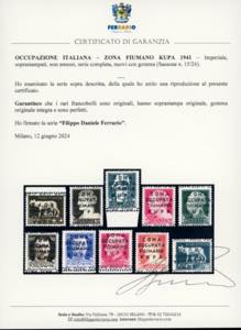 ZONA FIUMANO KUPA 1941 - Imperiale ... 