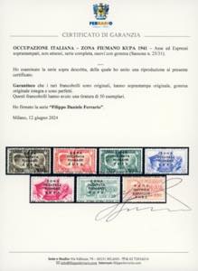 ZONA FIUMANO KUPA 1941 - Asse ed ... 