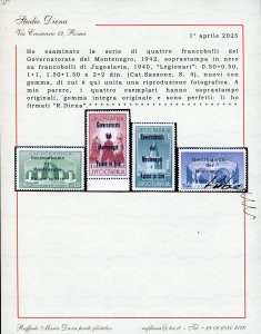 MONTENEGRO 1942 - Legionari, ... 