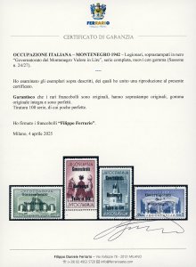 MONTENEGRO 1942 - Legionari, ... 