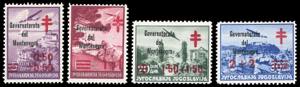 MONTENEGRO 1942 - Croce Rossa, soprastampati ... 
