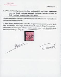 1859 - 20 grana carminio, falso ... 