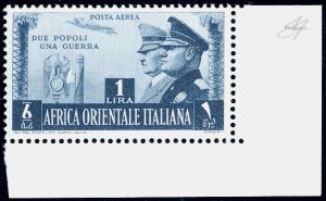 POSTA AEREA 1941 - 1 lira Fratellanza ... 