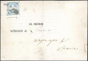 1860 - 1/2 tornese azzurro chiaro Crocetta ... 