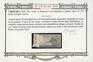 1926 - 20 cent. San Francesco, non ... 
