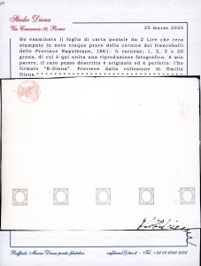 1861 - Prove della pietra in nero ... 