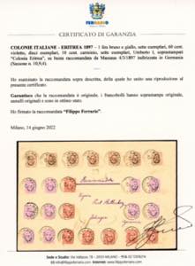 1897 - 1 lira, sette esemplari, 60 ... 