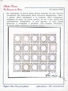 1861 - Prova della pietra in nero ... 