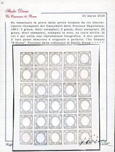 1861 - Prova della pietra in nero ... 