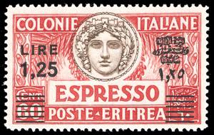 ESPRESSI 1935 - 1,25 lire su 60 cent., dent. ... 