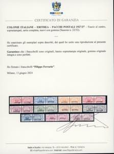 PACCHI POSTALI 1927/37 - Fascio al ... 