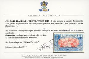 1923 - 1 lira Propaganda Fide, ... 