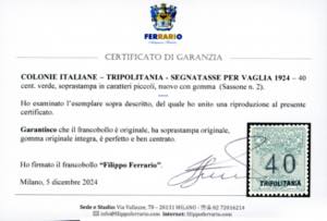 SEGNATASSE VAGLIA 1924 - 40 cent. ... 