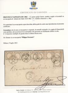 1862 - 1/2 grano grigio bruno ... 