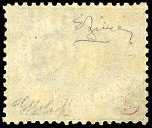 1877 - 10 cent. oltremare Stemma ... 