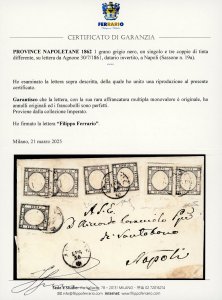 1861 - 1 grano grigio nero (19a), ... 