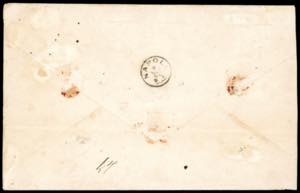 1862 - 2 grana azzurro, striscia ... 