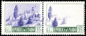 1949 - 35 lire Paesaggi, coppia orizzontale, ... 