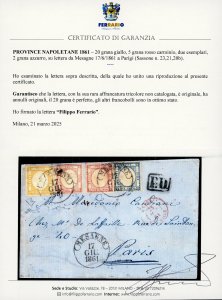 1861 - 20 grana giallo, 5 grana ... 