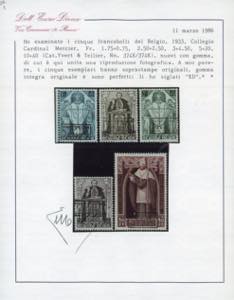 BELGIO 1933 - Cardinale Mercier, ... 