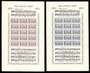 CECOSLOVACCHIA FOGLIETTI 1934 - 1 k. e 2 k. ... 