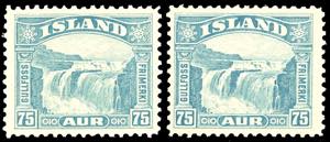 ISLANDA 1931 - 75 a. cascata di Gulfoss ... 