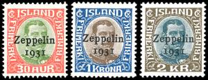 ISLANDA POSTA AEREA 1931 - Zeppelin, serie ... 