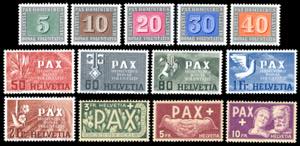 SVIZZERA 1945 - Pax, serie completa ... 