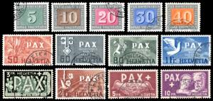 SVIZZERA 1945 - Pax, serie completa ... 