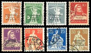 SVIZZERA SERVIZIO 1918 - Soprastampati, ... 