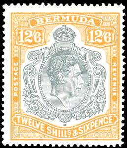 BERMUDA-BRITISH COLONIES 1944 - 12/6 s. ... 