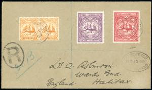 TURKS E CAICOS-BRITISH COLONIES 1909 - Busta ... 