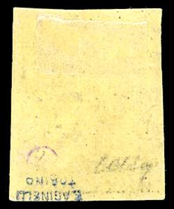 1852 - 5 cent. giallo chiaro ... 