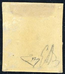 1857 - 10 cent. nero, carta a ... 