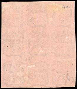 1857 - 6 cent. rosa chiaro, non ... 