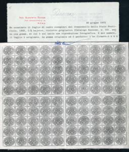 1864 - 1/2 baj violetto grigiastro ... 