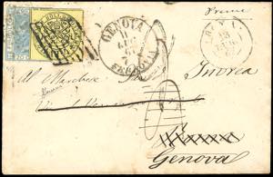 1867 - 20 cent. celeste chiaro, tiratura di ... 