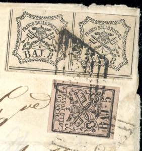 1858 - Modulo di telegramma da ... 