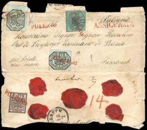 1852 - 6 baj grigio verdastro, due ... 