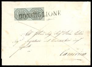 1854 - 6 baj grigio verdastro (7), coppia ... 