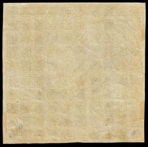 1852 - 8 baj bianco (9), foglio ... 