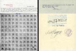 1852 - 8 baj bianco (9), foglio ... 